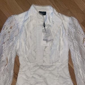 Bardot white dress NEW WITH TAGS